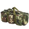vidaXL Saco de lona estilo militar 3-em-1 45 L camuflagem
