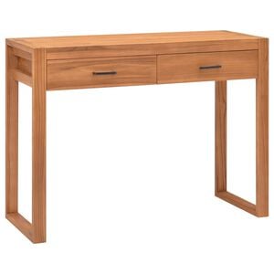 vidaXL Secret&aacute;ria com 2 gavetas 100x40x75 cm madeira de teca