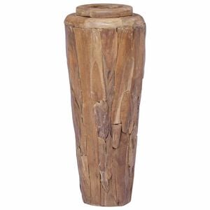 vidaXL Jarra decorativa 40x100 cm madeira de teca maci&ccedil;a