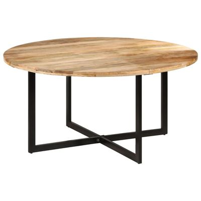 vidaXL Mesa de jantar 150x75 cm madeira de mangueira maciça