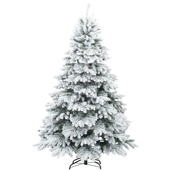 vidaXL &Aacute;rvore de Natal Artificial com 300 LEDs Branco 180 cm PE e PVC