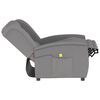 vidaXL Poltrona massagens 3 lug. reclin&aacute;vel microfibra cinza-claro