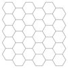vidaXL Azulejo hexagonal 10 unid. Branco e Cinza 30 x 30 cm