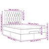 vidaXL Estrutura de cama otomana com colch&atilde;o 120x190cm tecido cinzento