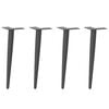 vidaXL P&eacute;s para mesa de centro formato c&ocirc;nico 4 pe&ccedil;as antracite 42-43 cm a&ccedil;o