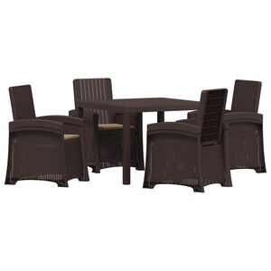 vidaXL Conjunto de Jantar para Jardim 5 unid. PP