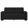 vidaXL Sof&aacute; de 2 lugares tecido 140 cm preto