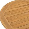 vidaXL Mesa de jantar para jardim Ø90x75 cm madeira de teca maciça