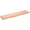 vidaXL Prateleira de parede 80x20x2 cm carvalho tratado castanho-claro