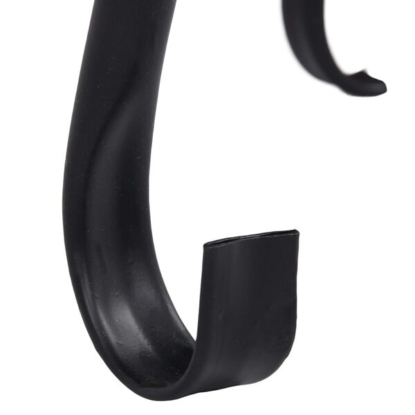 vidaXL Mesa braseira em mosaico 68 cm cerâmica preto e branco