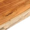 vidaXL Tampo de mesa retangular borda viva 100x60x2,5 cm ac&aacute;cia maci&ccedil;a