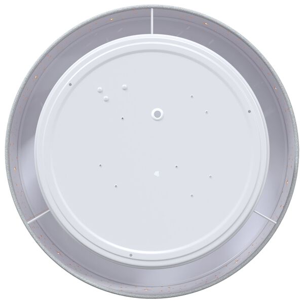 vidaXL Lâmpada de teto Cinzeto 30 x 13.5 cm tecido