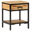 vidaXL Mesa-de-cabeceira com gaveta Castanho 40 x 35 x 50 cm