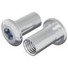 vidaXL Porca de Bloqueio 2 unid. N&iacute;quel M6 x 15 mm A&ccedil;o
