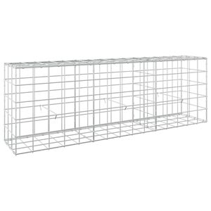 vidaXL Gabione com Fio de 5 mm e Malha de 10x10 cm 150x30x50 cm