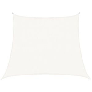 vidaXL Para-sol estilo vela 160 g/m&sup2; 3/4x3 m PEAD branco