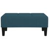 vidaXL Apoio de p&eacute;s 78x56x32 cm veludo azul