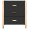 vidaXL Aparador 62x38x70 cm derivados de madeira preto