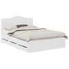 vidaXL Estrutura da Cama Branco 140 x 190 cm Madeira de Engenharia