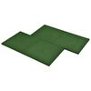 vidaXL Ladrilhos prot. contra quedas 6 pcs borracha 50x50x3cm verde