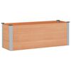 vidaXL Canteiro de jardim elevado Castanho 150 x 50 x 54 cm alu.