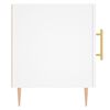 vidaXL Mesa de cabeceira 2 pcs 40x40x50 cm derivados de madeira branco