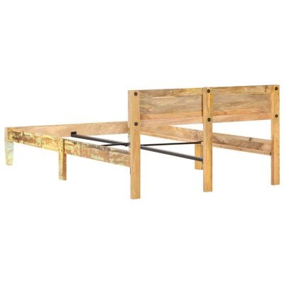 vidaXL Estrutura de cama 120x200 cm madeira recuperada maciça