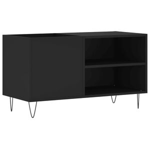 vidaXL Arm&aacute;rio para discos 85x38x48 cm derivados de madeira preto