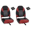 vidaXL 4 pcs conjunto assento de barco dobr&aacute;vel com encosto alto