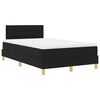 vidaXL Cama Box Spring LED com fitas LED Preto 120 x 200 cm tecido