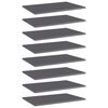 vidaXL Prateleiras para estante 8 pcs derivados de madeira cinza