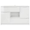 vidaXL Buffet Branco Brilhante 100 x 30 x 65,6 Madeira processada