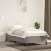 vidaXL Estrutura de cama sem colch&atilde;o 90x200 cm veludo cinzento-claro