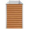 vidaXL Canteiro de jardim elevado 290 x 50 x 68 cm A&ccedil;o Galvanizado