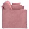 vidaXL Sof&aacute; Rosa Dimens&otilde;es gerais: 138 x 78 x 80 cm (L x P x A) Veludo