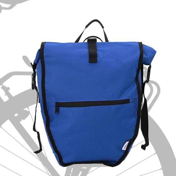 vidaXL Bolsa de Bicicleta Azul 32,5 x 17 x 57 cm Poliéster