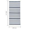 vidaXL Tapete 100x200 cm algod&atilde;o azul-marinho