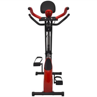 vidaXL Bicicleta exercício magnética dobrável com encosto roda 2,5 kg