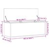 vidaXL Caixa de Armazenamento Carvalho Artesanal 102 x 35 x 35 cm