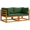 vidaXL 2 unid. Sofa seccional de canto com almofadas