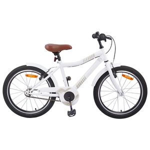 vidaXL Bicicleta Infantil 18 Polegadas para 5-7 anos branco