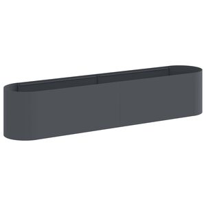 vidaXL Cama de Jardim Elevada Antracite 200 x 40 x 40 cm