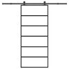 vidaXL Porta deslizante c/ conj. ferragens 90x205cm vidro ESG/alum&iacute;nio