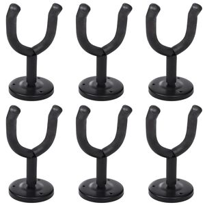 Conjunto de 6 suportes de parede para guitarra