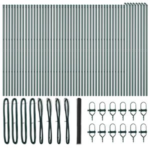 vidaXL Poste de Cerca Cinzeto