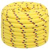 vidaXL Corda de barco 20 mm 50 m polipropileno amarelo