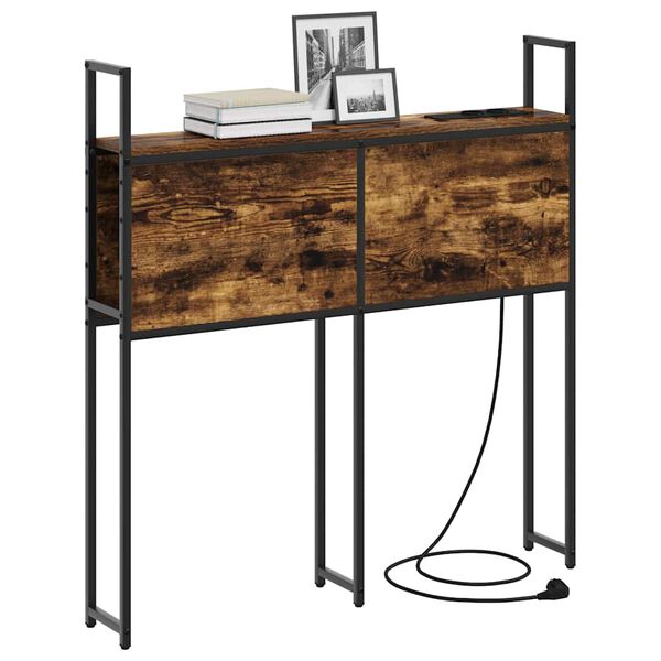 vidaXL Cabeceira de Armazenamento com Esta&ccedil;&atilde;o de Carregamento