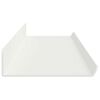 vidaXL Prateleira Flutuante 2 pcs Branco 100 x 9 x 2,5 cm A&ccedil;o