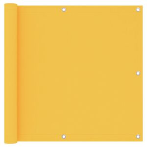 vidaXL Tela de varanda 95x500 cm tecido Oxford amarelo