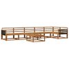 vidaXL Conjunto de Sof&aacute;s para Exterior 7 pcs Natural